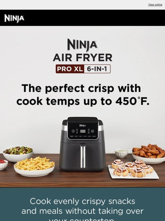 AVAILABLE NOW: Ninja’s newest air fryer.  ✨