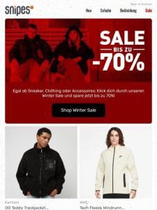 Ab sofort: Bis zu 70% off beim Winter Sale