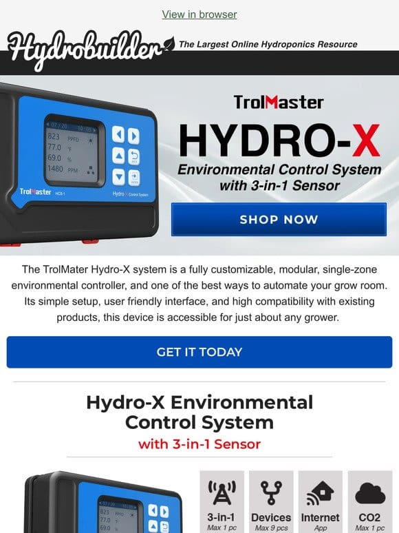 Achieve Full Environmental Control with TrolMaster
