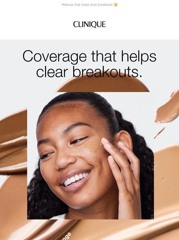Acne-fighting makeup   Now in 24 shades.