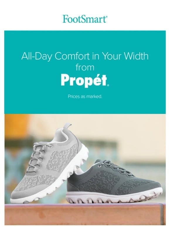 All-day Comfort in Your Width from Propét!