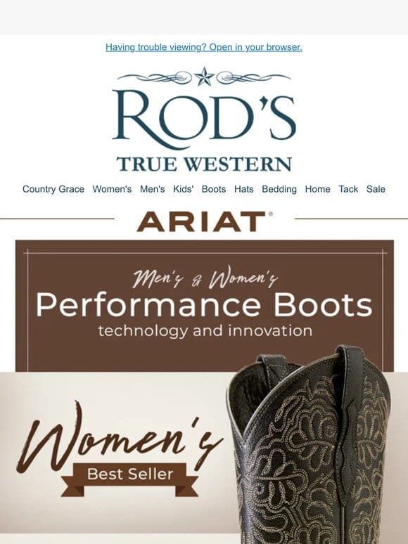 Ariat Performance Boots: Where Style Meets Performance