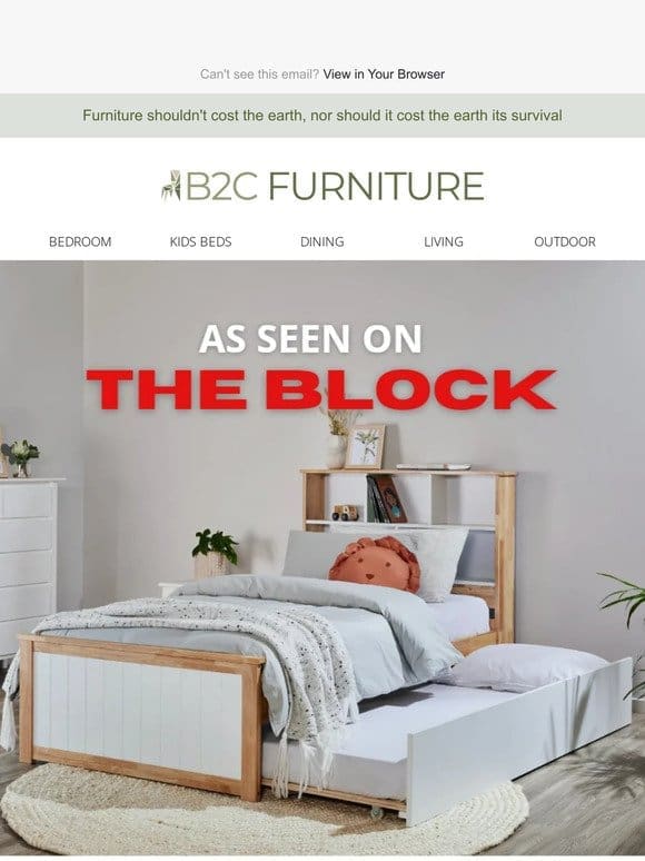 As seen on TV! B2C Furniture on The Block