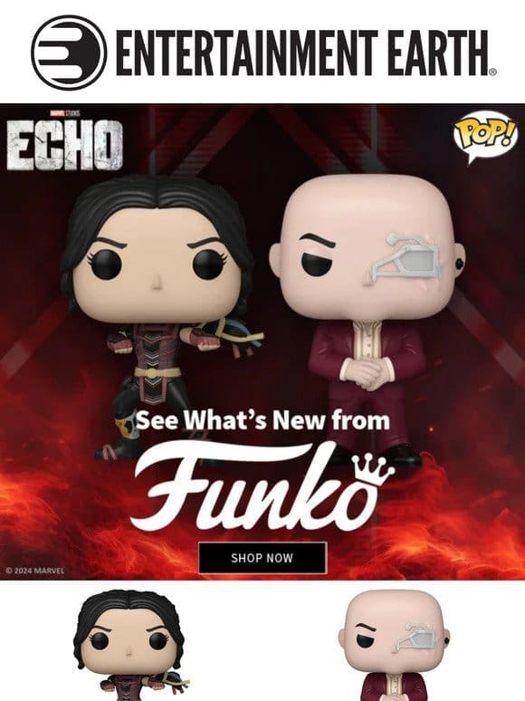 BAM   New Echo Funko Pops! Just Launched! Look Now