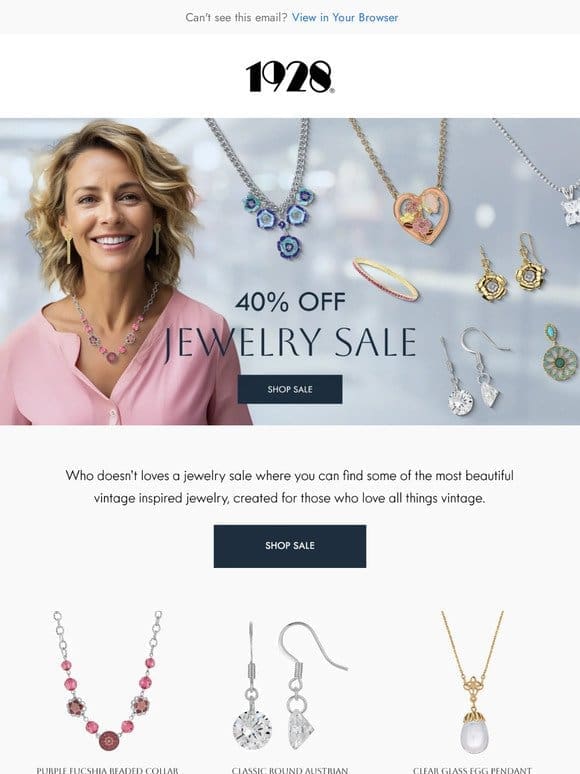 BIG JEWELRY SALE! 40% OFF