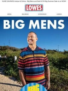 BIG Mens   BIG Summer SALE  ️ Shop Instore & Online Today