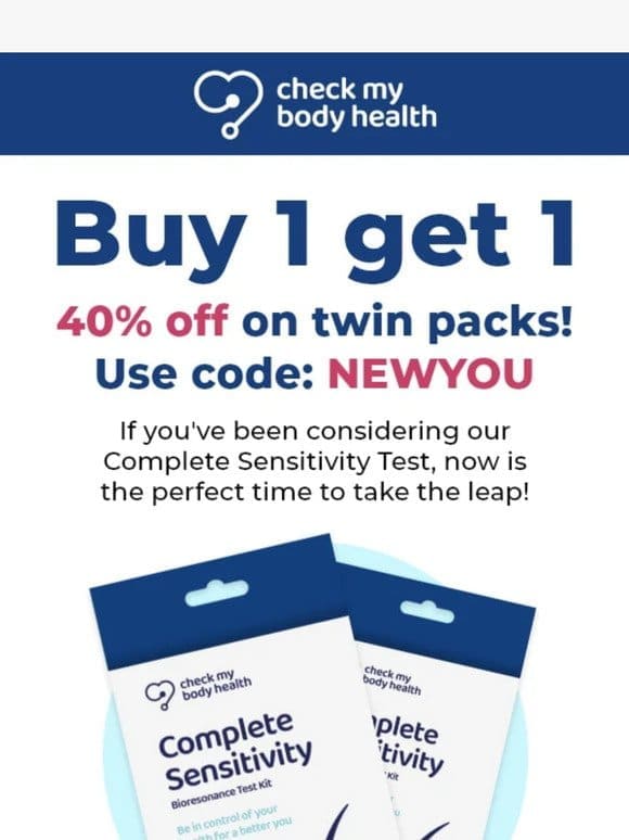 BOGO 40% Off Twin Packs!