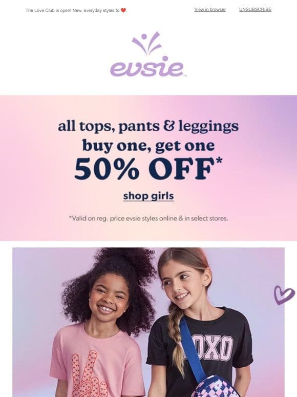 BOGO 50% off comfy ‘fits!