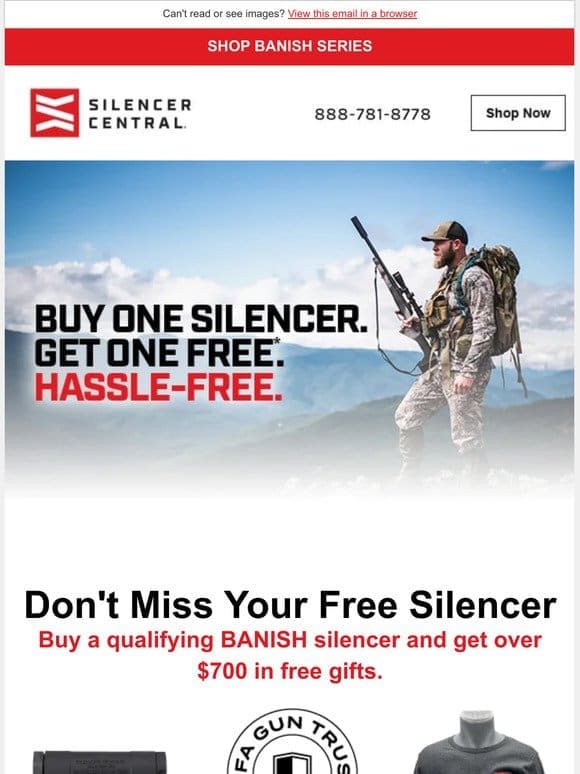 BOGO Free Silencer: Amplify the Silence， Minimize the Cost!