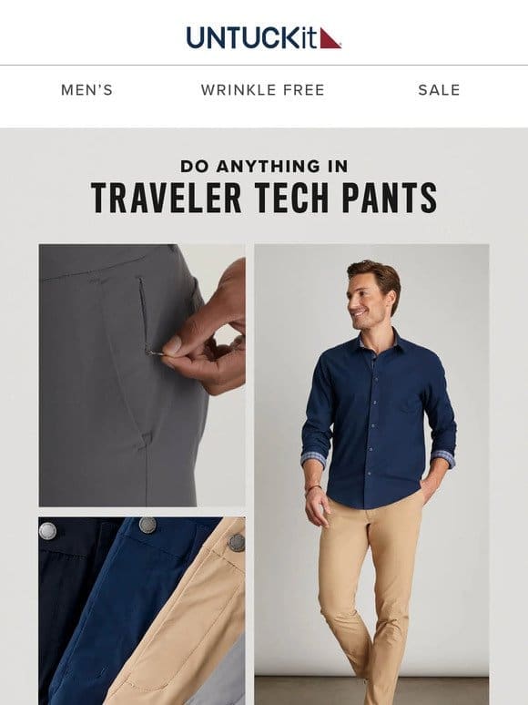 Back In Stock: Traveler Tech Pants