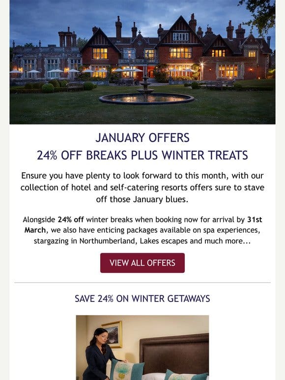 Beat the January Blues with our Latest Offers!  ️