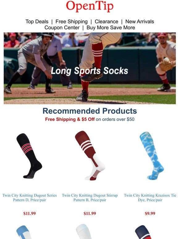 Big Savings! Get FREE Shipping & Discounts On Durable Sports Socks >>