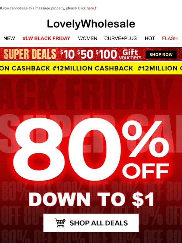 Black Friday Deals: $1 Bottoms， $2 Dresses， $3 Sets… Grab Now!