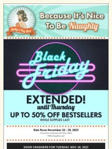 Black Friday Madness: It’s Not Over!