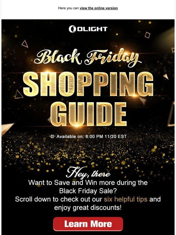 Black Friday Sale Shopping Guide!