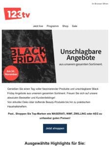 Black Friday: Top Angebote zu unschlagbaren Preisen!