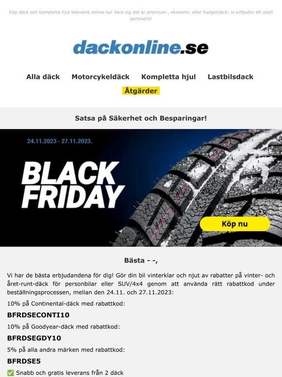 Black Friday – Välj Säkerhet och Spara!