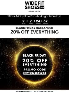 Black Friday: Your Exclusive OFFER – 20% OFF