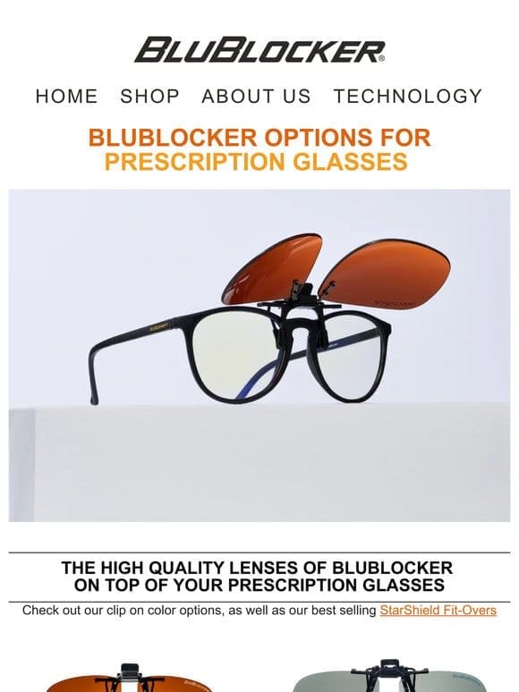 BluBlocker & Prescription Glasses