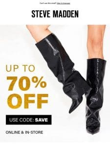 Boots Up To 70% OFF