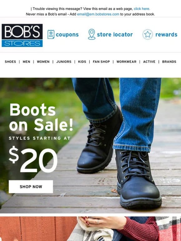 Boots on Sale! Starting @ 20!!