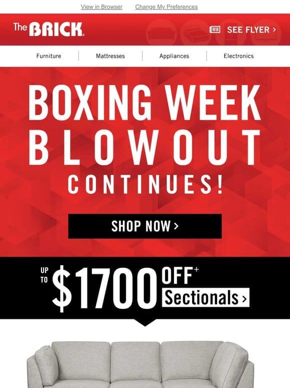 Boxing Week Blowout Continues!
