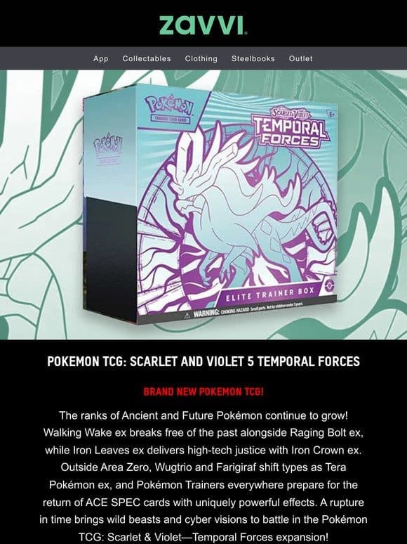 Brand New! Pokémon TCG Scarlet and Violet 5 Temporal Forces