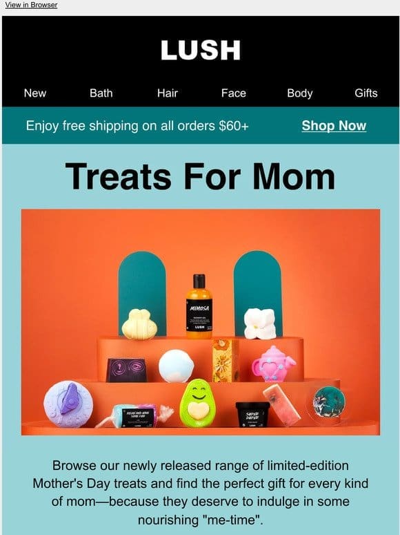 Brand new products for Mother’s Day