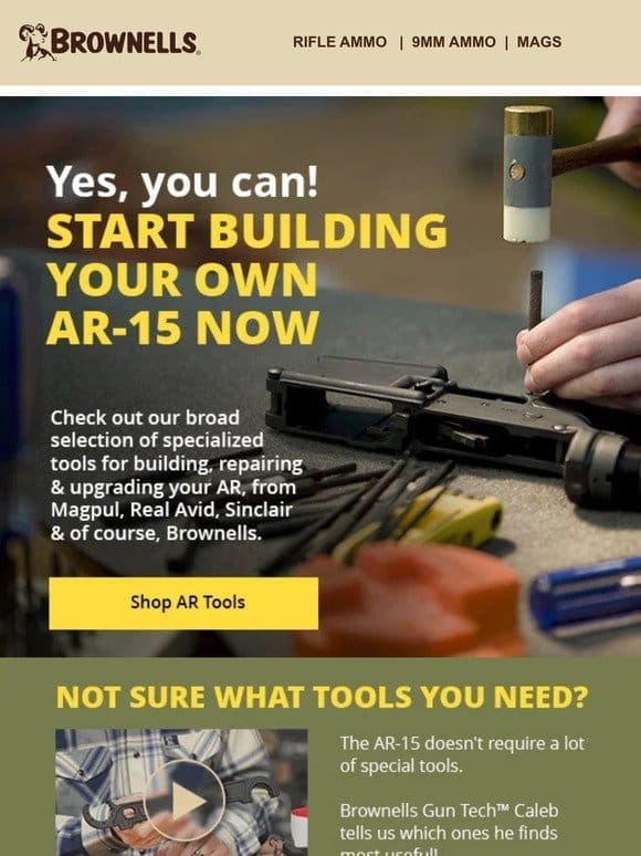 Build/upgrade your AR! We have the tools