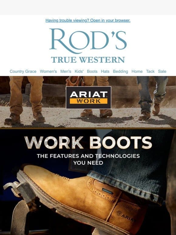 Built for Work， Made for Comfort: Discover Ariat’s Men’s Work Boots