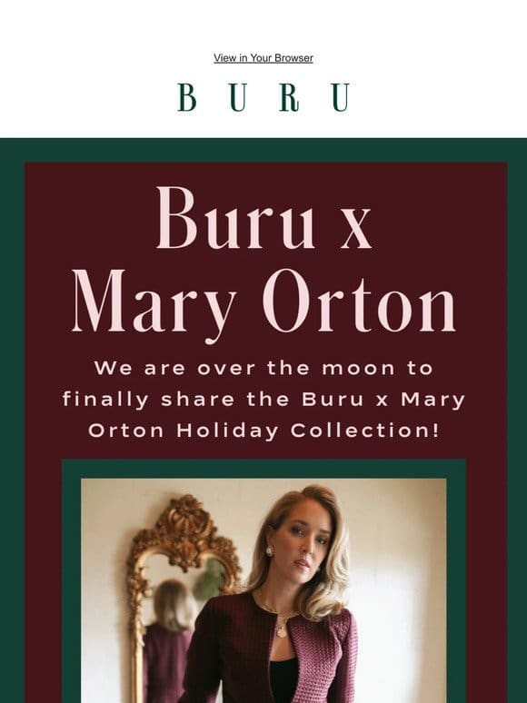 Buru x Mary Orton has arrived!