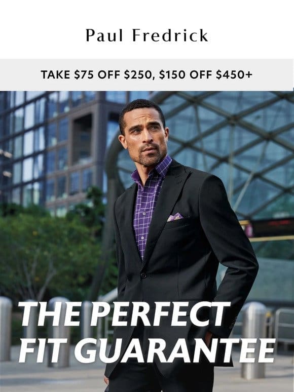 Buy 2 shirts & save $75 on the perfect fit