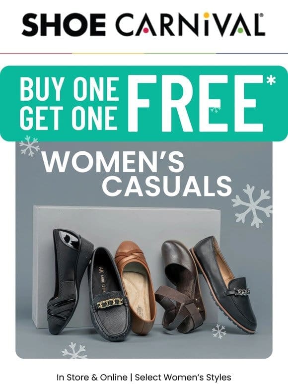 Buy one get one FREE casuals are back!