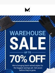 CLEARANCE: UP TO 70% OFF