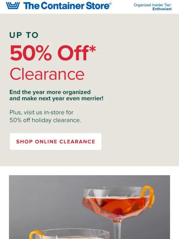 CLEARANCE: Up To 50% Off!