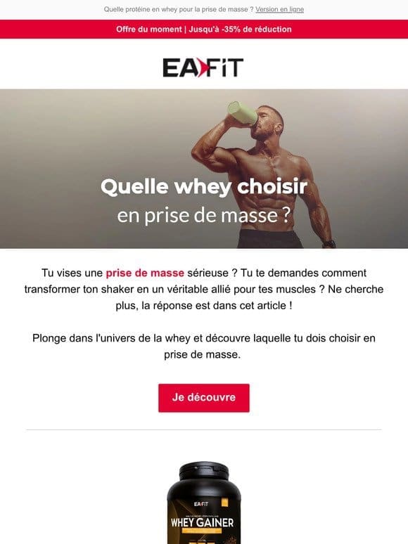 [CONSEILS] Quelle whey pour une bonne prise de masse