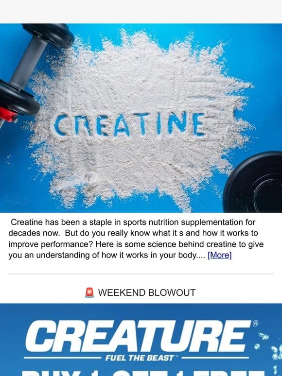 CREATINE: What It Is & How It Works