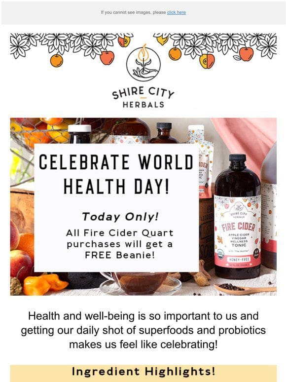 Celebrate World Health Day! Free Gift Just For You