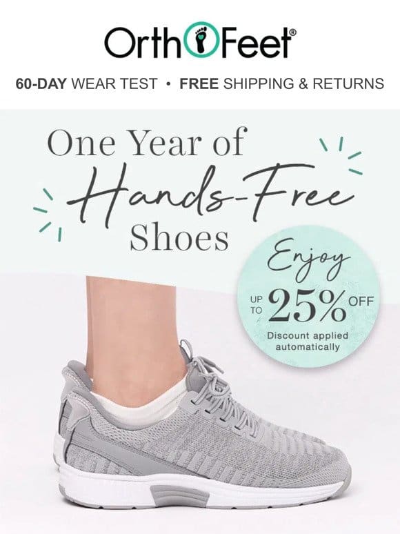 Celebrating 1 year of Hands Free Shoes