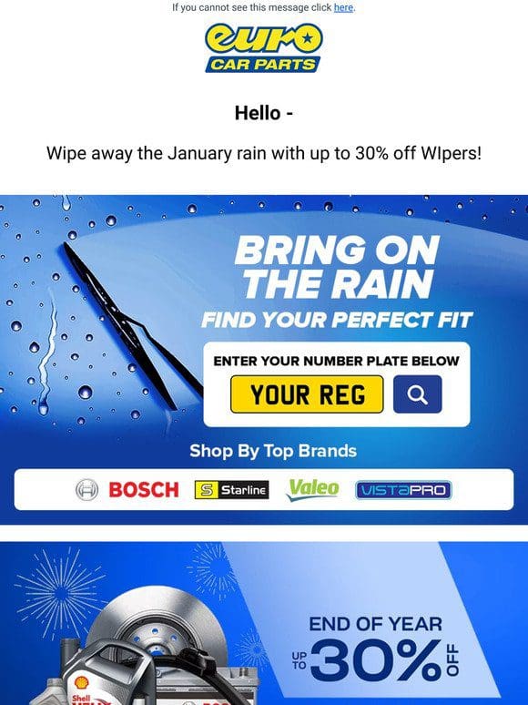 Clear Vision Ahead: Get Up To 30% Off Wipers This January