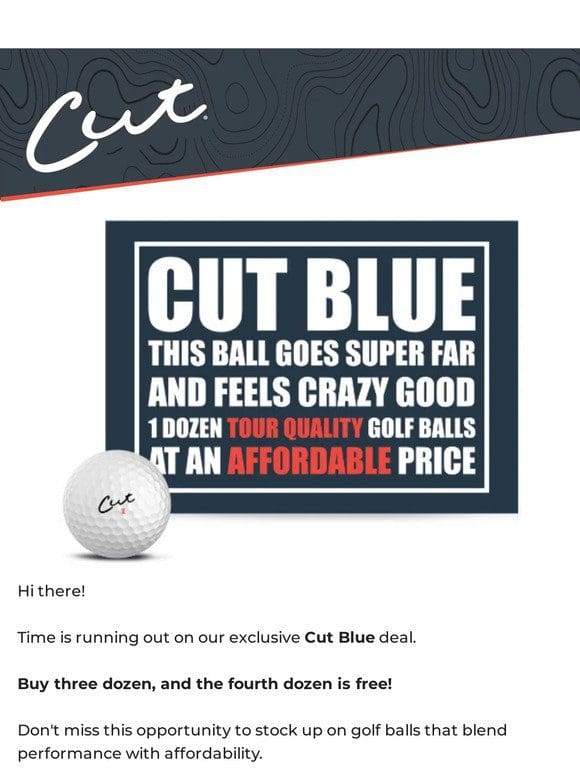 Clock’s Ticking on Cut Blue!