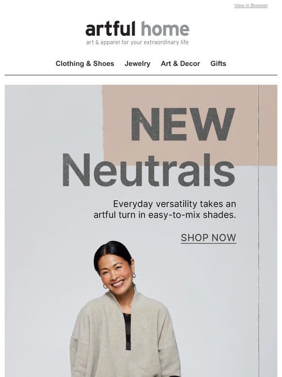 Clothing & Accessories Featuring New Neutrals