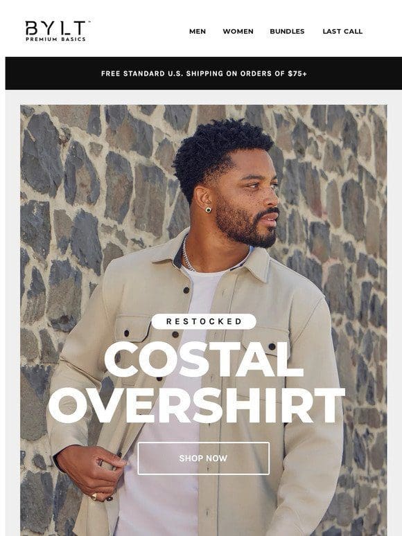 Coastal Overshirt Restocked — Limited Availability