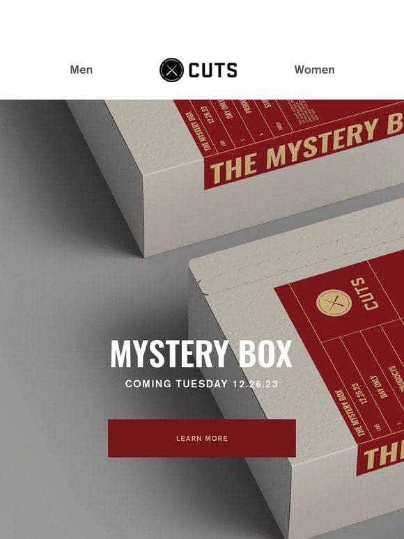 Coming Soon: Mystery Box $100