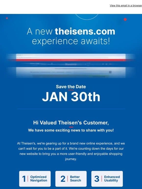 Countdown Alert: A New Theisen’s Experience Awaits!