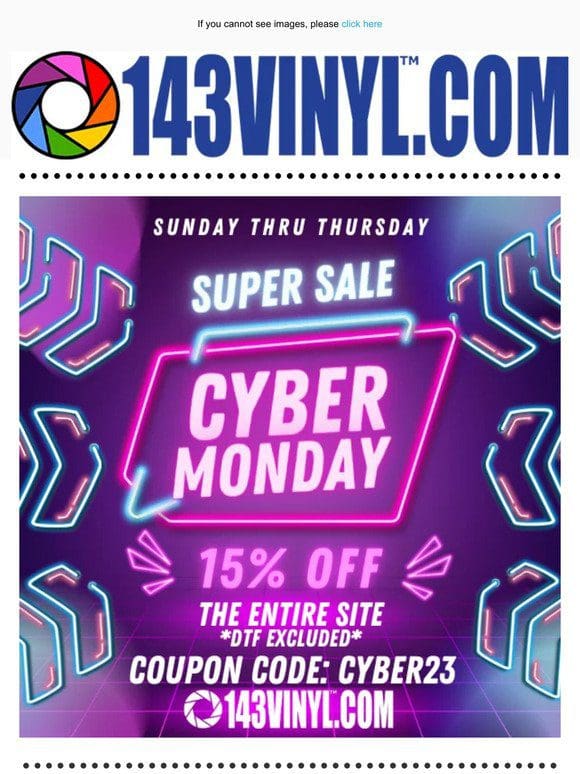 CYBER MONDAY deals start now!