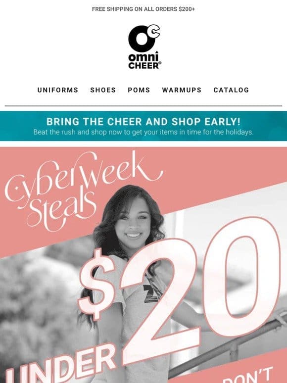 Cyber Steals Under $20!