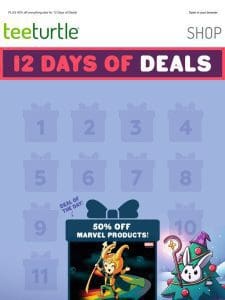 DAY 12: 50% OFF MARVEL!