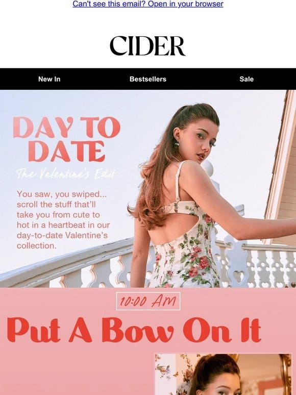 DAY TO DATE: THE VALENTINE’S EDIT