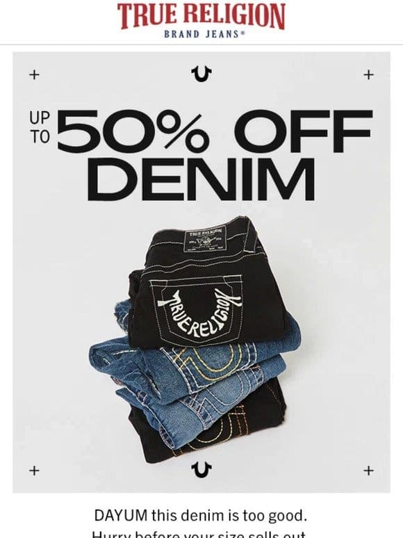 DON’T MISS 50% OFF DENIM ❗❗